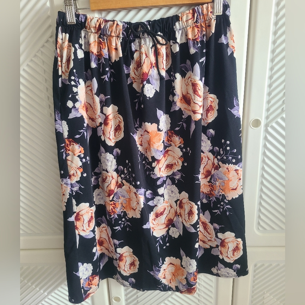 Athletic Stretchy Skirt ONE OAK APPAREL Modest Apostolic Sports Large Floral
